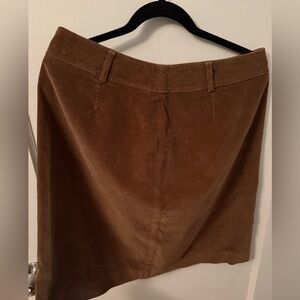 VTG Liz Claiborne Lizsport Corduroy Skirt in Warm Brown